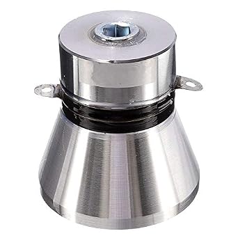 High Performance Aluminum Alloy 100W 28KHz Ultrasonic Piezoelectric Transducer Cleaner Silvery Acoustic Components