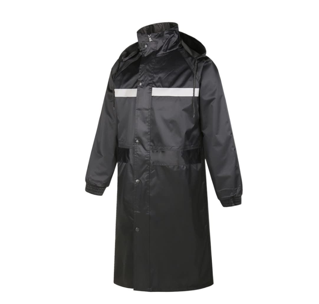 Chubasquero Ropa De Lluvia Negra Cubre Impermeable Ropa De Lluvia Impermeable con Capucha Chubasquero Impermeable Ponchos De Lluvia Impermeables(3XL)