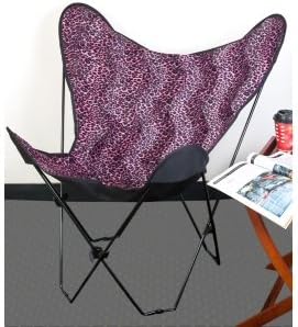 Pink Leopard Butterfly Chair Cover