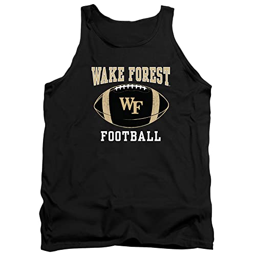 Wake Forest Demon Deacons Official Football Ball Unisex Adult Tank Top,Black, X-Large