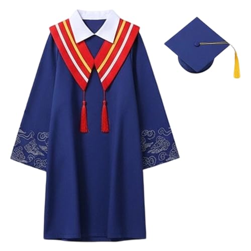 Image of Kindergarten 2025 Graduation Cap and Gown Tassel Sets with Charm 2PCS Graduations Stoles for Kids Grad Party Clothes