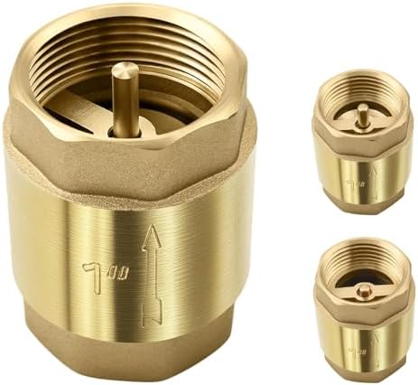Válvula Antirretorno De 1 Pulgada IG A IG,válvula Antirretorno DN25, Para Bombas De Jardín, Fuentes, Lavadoras, Válvula De Retención Hecha De Latón Completo（1pcs）