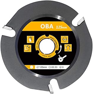 OBA Grinder Wood Carving Disc 5 Inch, Circular Saw Blades for Angle Grinder Woodcarving Saw Blade 7/8