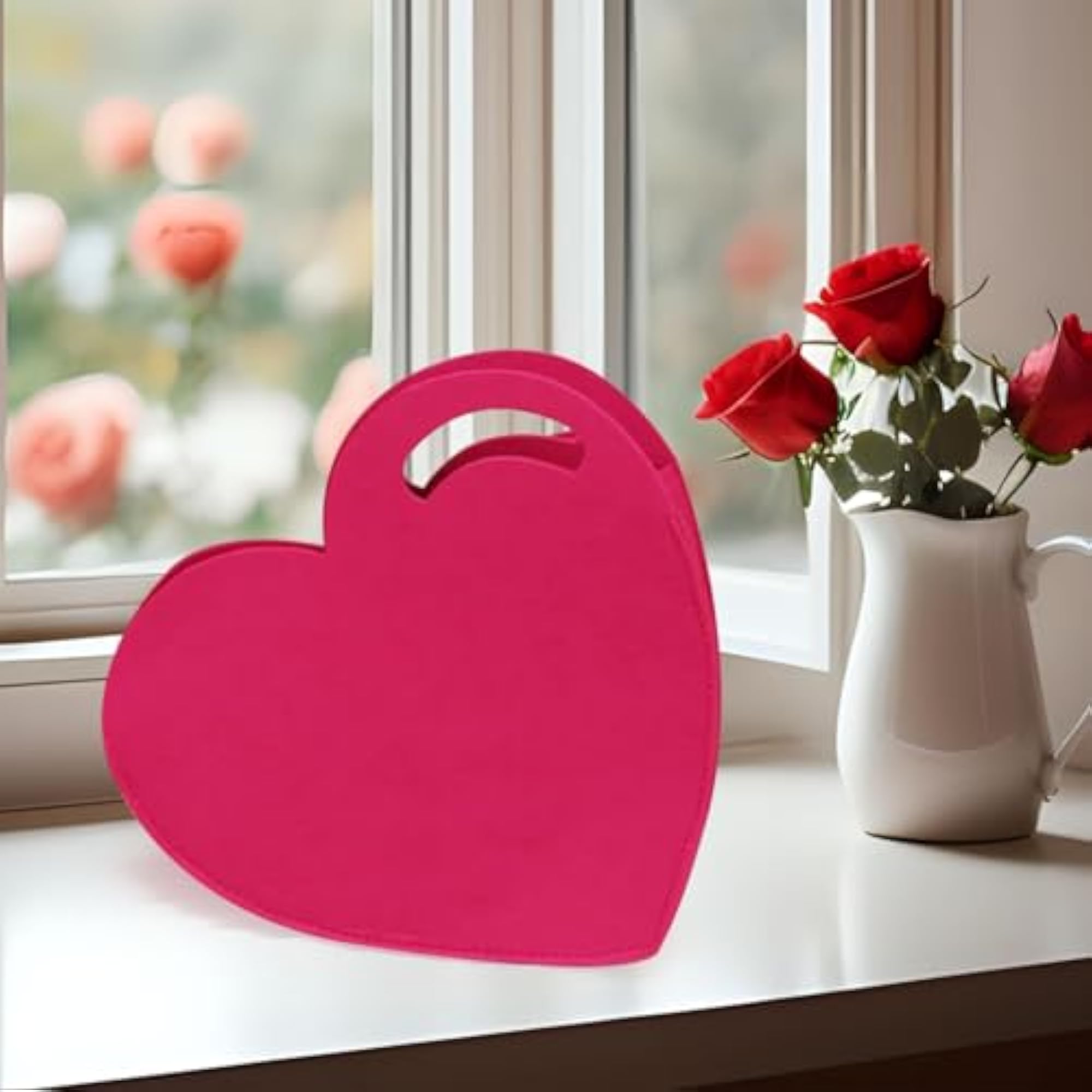 Love Heart Gift Bag for Weddings and Parties, 30cmx27cmx10cm