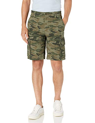 Amazon Essentials Men s 10” Lightweight Ripstop Stretch Cargo Short, -Green Camo, 34