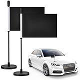 Otoolling 2 Stück Autofahne mit Magnetfuß, Outdoor-Flagge für LKW und Fahrzeug, um Ihr Auto zu...
