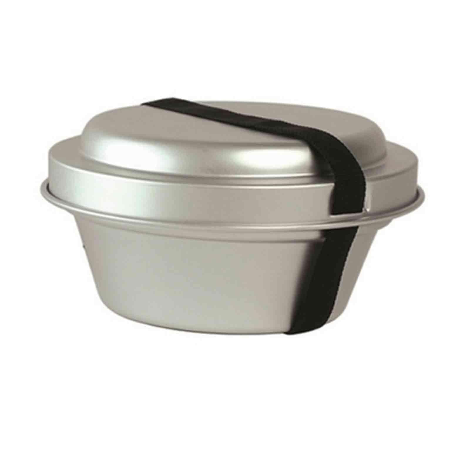 Mil-Tec 14660000 Cooking Set Aluminium 2 Pots Pan Cooker Barbecue Tongs Silver