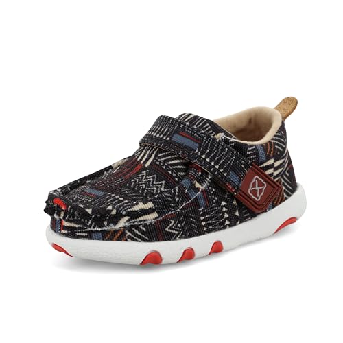 Twisted X Infant's Driving Moc, Moc Toe, Black Multi, 3 M