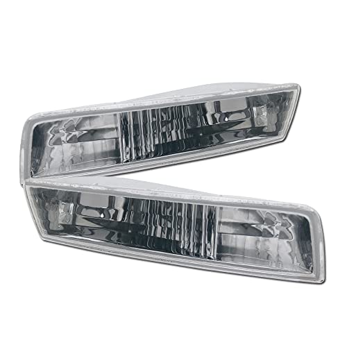 TLAPS 7422443989972 Compatible With 1997-2001 Honda Prelude Chrome Housing Signal Bumper Lights