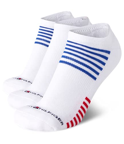 Tommy Hilfiger Men's Low Cut Socks - 3 Pack Lightweight Cushion Comfort No Show Socks - Athletic Socks for Men (7-12)
