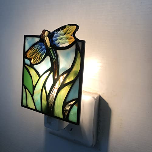 Lámpara de noche de vidrio multicolor para habitación infantil miniatura 4