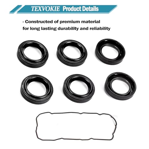 Image of VS50588R Valve Cover Gasket Set Fit for Lexus ES300 3.0,Repalcement for Toyota Camry,Avalon,Sienna,Highlander,Solara,Lexus ES330,RX300, RX330, RX400h 3.0L 3.3L VS50515R,11213-0A010, 11214-0A010