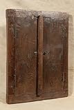 Biscottini Innentür Fenster L 44,5 x T 6,5 x H 59,5 cm - Holztür - Türen für Innen und Außen - Wohnkultur