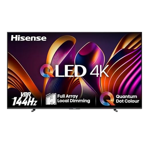 Hisense 100E77NQ Pro 254cm (100 Zoll) Fernseher, 4K UHD, QLED, Smart TV, Total HDR, Dolby Vision IQ Atmos, 144Hz (VRR), HDMI 2.1, Game Mode PRO, Triple Tuner, Alexa Built-In, Dunkelgrau, [2024]
