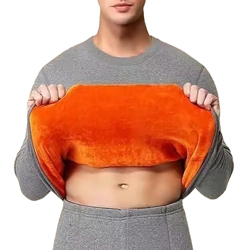 Ensemble de sous-vêtements thermiques à col haut en coton...