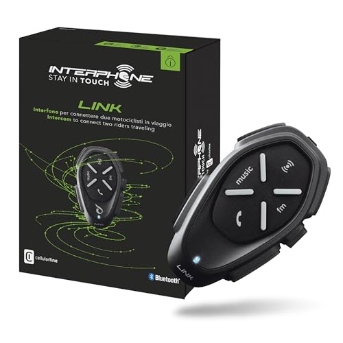 Interphone INTERPHOLINK - Bluetooth Auriculares Manos Libres para Casco Moto, pa
