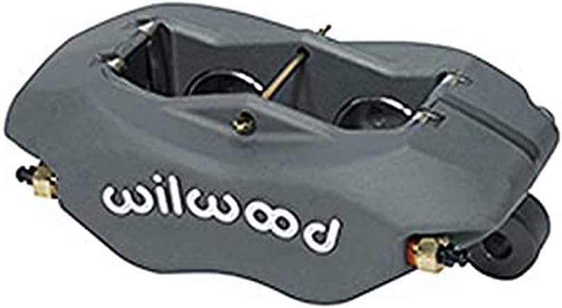 Wilwood Brake Caliper, Dynalite, 4 Piston, Aluminum, Gray Anodized, 13.060 in OD x 0.380 in Thick Rotor, 5.250 in Lug Mount, Each