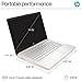 HP Rose Gold Ultrabook 14 Laptop with Office 365, Intel 4-Core CPU, 1.1TB Storage (1TB OneDrive and 128GB Emmc), 8GB RAM, Windows 11, No Mouse