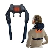 Real Relax Nackenmassagegerät mit Wärme,3D Shiatsu Rückenmassagegerät Massagegerät Nacken,...