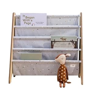 3 Sprouts IRK-Parent Kinder Bücherregal Terrazzo Hellgrau