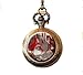 Produktbild Rotkäppchen mit Wolf Bild Taschenuhr Halskette, Little Red Riding Hood, Taschenuhr Halskette, Märchen, Once Upon A Time