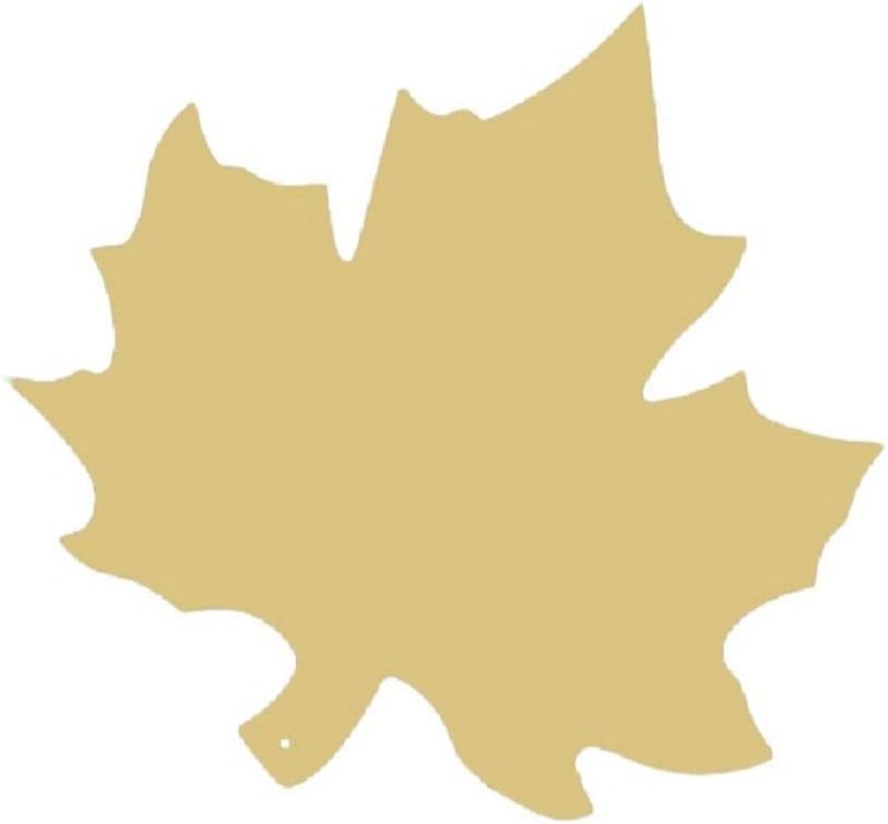 Maple Leaf Cutout Unfinished Wood Tree Fall Autumn Shade Summer Garden MDF Shape Canvas Style 1 (18)