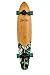 Ten Toes Board Emporium Zed Bamboo Longboard Skateboard Cruiser, 44", Green Flora