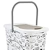 Pounce-Fetch-3-Gallon-Pet-Dry-Food-Container-with-Scooper-Cat-Food-Organizer-Helps-Organize-Pantry-and-Cabinets-Cats-Kitty-Print-Design-Carrying-Handle-Flip-Top-Lid Pet Dry Food Container with Scooper