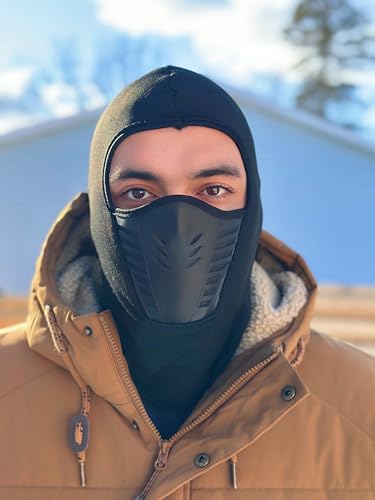 Scotia PRO Snowboard and Ski Mask, Balaclava, Winter Ninja Face Mask, Full Coverage Hood, Black - Image 3