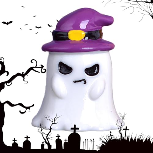 Minería Halloween - Figuras Fantasmas de Calabaza y Resina | Decoración Creativa para jardín de, Mini Paisaje, muñecas Ornamentales para la Fiesta temática de Home Exterior Terraza