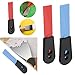 Kitchen Scraper 3 Pcs Self-Sharpening Cleaning Scraper, Reusable for Refrigerator & Kitchen(Red)