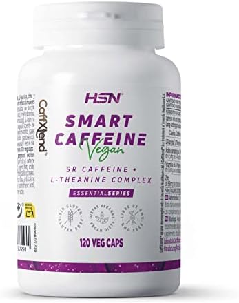 Cafeína con Teanina de HSN | 120 Cápsulas Vegetales Sma...