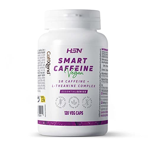 Nootrópico Natural de HSN | Cafeína Inteligente (Smart Caffeine) | Con Teanina | Suplemento para la Máxima Concentración + Ayuda...