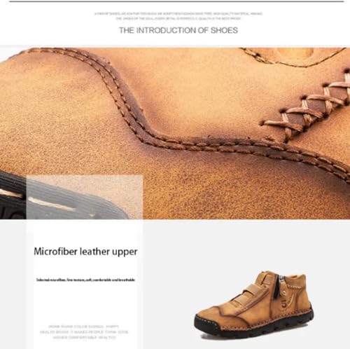 Matufit Shoes for Men, Men's Genuine Leather Waterproof Non-Slip Fashionable Orthopedic Shoes, Arch Support4