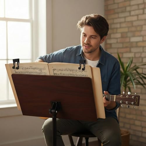 image for Maitys 6 Pcs Music Sheet Holder Clip Sheet Book Page Holder Funny Musi