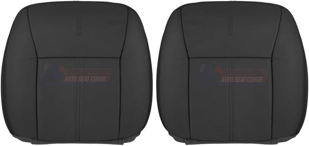 2003 to 2011 fits Lincoln Town Car Driver-Passenger Tops Leather Seat Cover Black