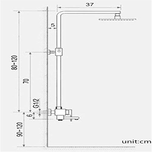 Ensemble de douche anti-calcaire en aluminium spatial pour pression d'eau stable - 8