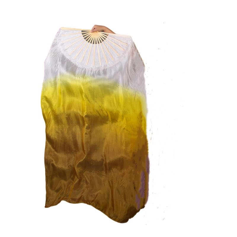Voile d'éventail de danse du ventre en soie noble 180cm accessoires de scène haut de gamme
