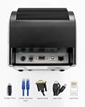 VRETTI Thermal Receipt Printer, 3'1/8 80mm Thermal Pos Receipt Printer with Auto Cutter Support Cash Drawer,USB Serial Ethernet Support ESC/POS, Compatible with Windows/Mac/Linux, Black
