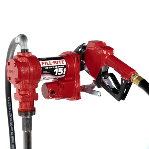 Fill-Rite FR610HA 115V 15 GPM Fuel Transfer Pump w/Discharge...