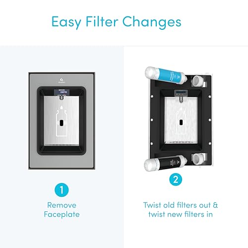 Image of Avalon in-Wall Bottle Filler, Sensor Dispensing, Self Cleaning, Digital Bottle Counter Display, Dual Filtration, WiFi Enabled, Black