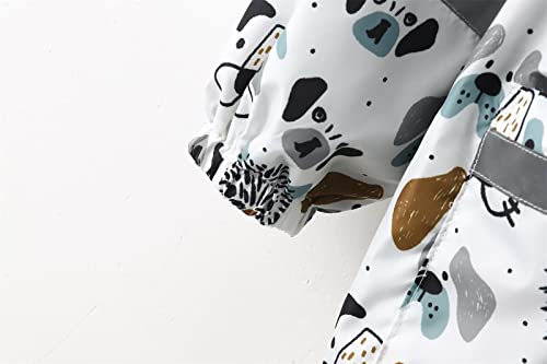 Kid Raincoat Rain Jacket Boys Girls Toddler Rain Suit Hooded Long Sleeve Rainproof Windproof Mudproof3