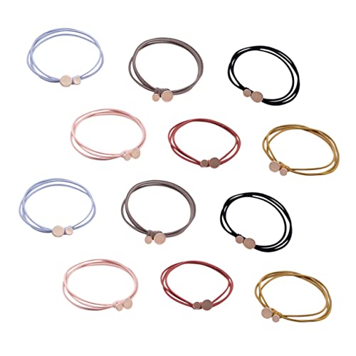 FRCOLOR 18pcs hair rope women bracelets hair ponytail beads for hair ties for girls hair elastic band elastic hair ties Imported glue Women Hair Decorations Hair Accessories spherical