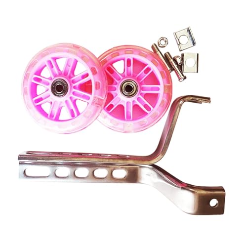 Merishopp 2X Bike Training Wheel Cycling Biking Kids Bicycle Training Wheels Pink