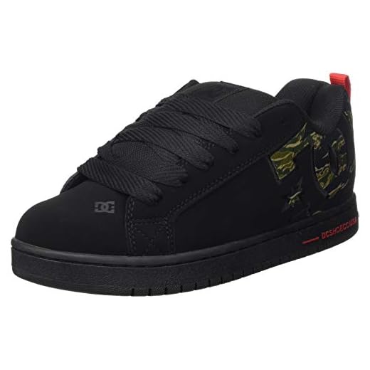 DC Shoes Herr Court Graffik Se Skateboardskor, Svart - Svart Camo Cmo - 40 EU