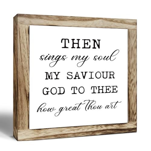 Rustic Wooden Sign ‘Sings My Soul’ Inspirational Decor