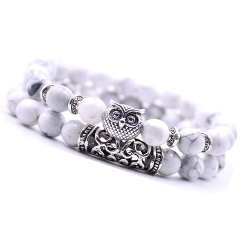 Crazymeow-Owl-Charm-Natural-Stone-Bracelet2pcs-Owl-Strength-BraceletOwl-Healing-Crystal-BraceletYoga-Balancing-Healing-Jewelry-Women-GiftsOwl-Women-Men-Gemstone-Chakra-Bracelet