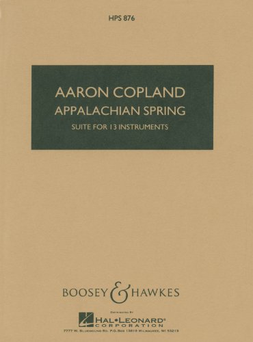 Appalachian Spring, Aaron Copland, Study Score for Orchestra (13 Instruments)