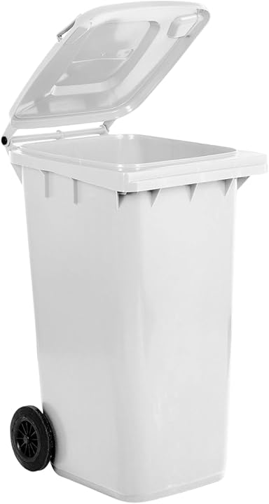 Coperchio e Ruote per Esterni Bidone IN PLASTICA PER Differenziata Lt 240