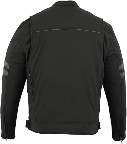 Miniatura 3 de Daniel Smart Mens Textile Jacket  Motorcycle Jacket with reflective piping Design Action back Panel & Multiple Pocket